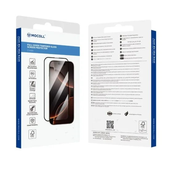 iPhone 17 Pro Tempered Glass Screen Protector by Mocol - Clear